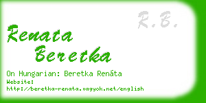 renata beretka business card